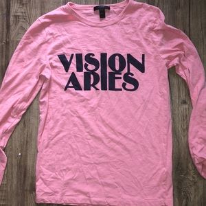 j crew pink vision aries tee